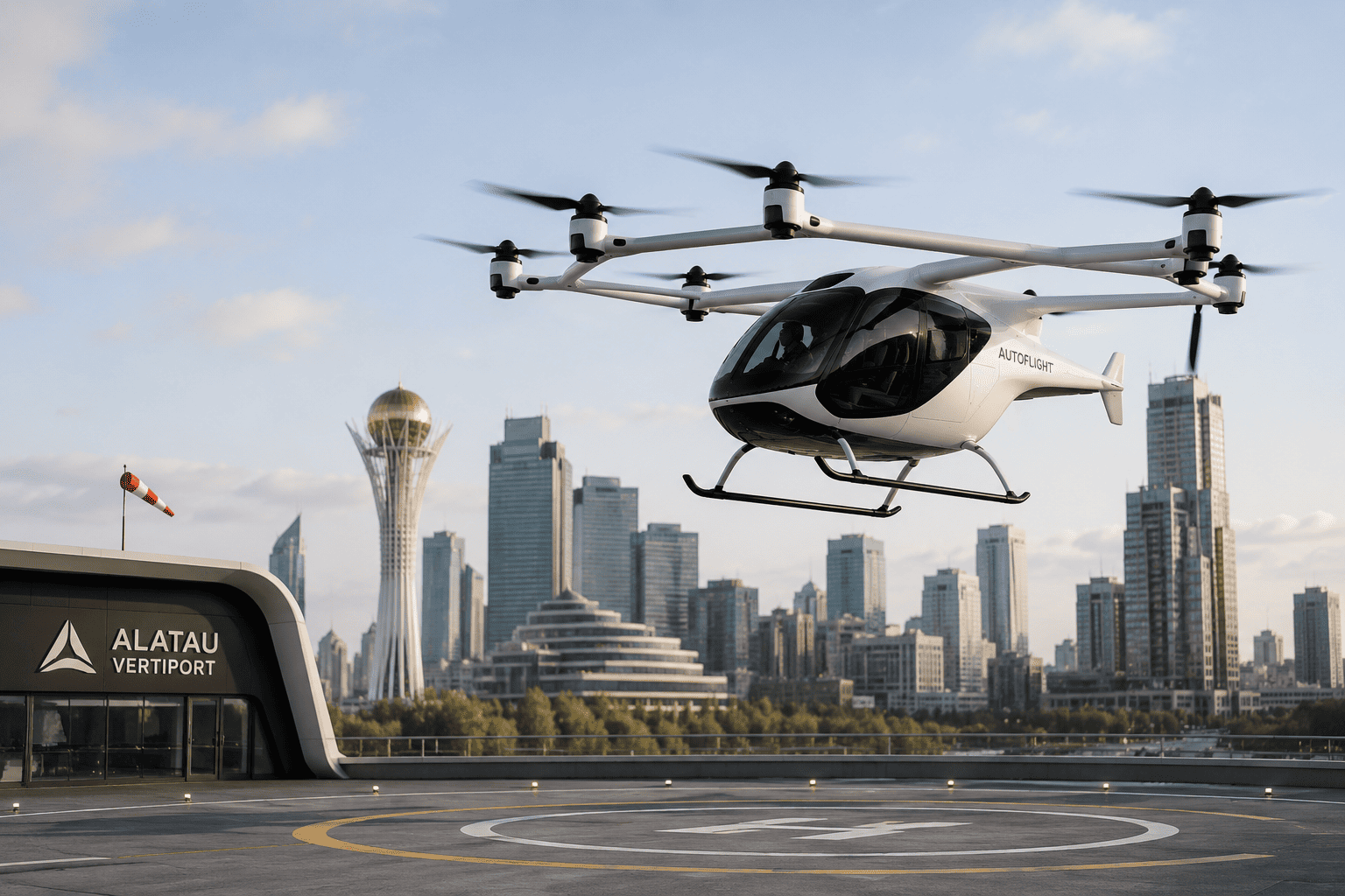 Kazakhstan : premier pays d'Asie centrale à préparer des taxis aériens eVTOL